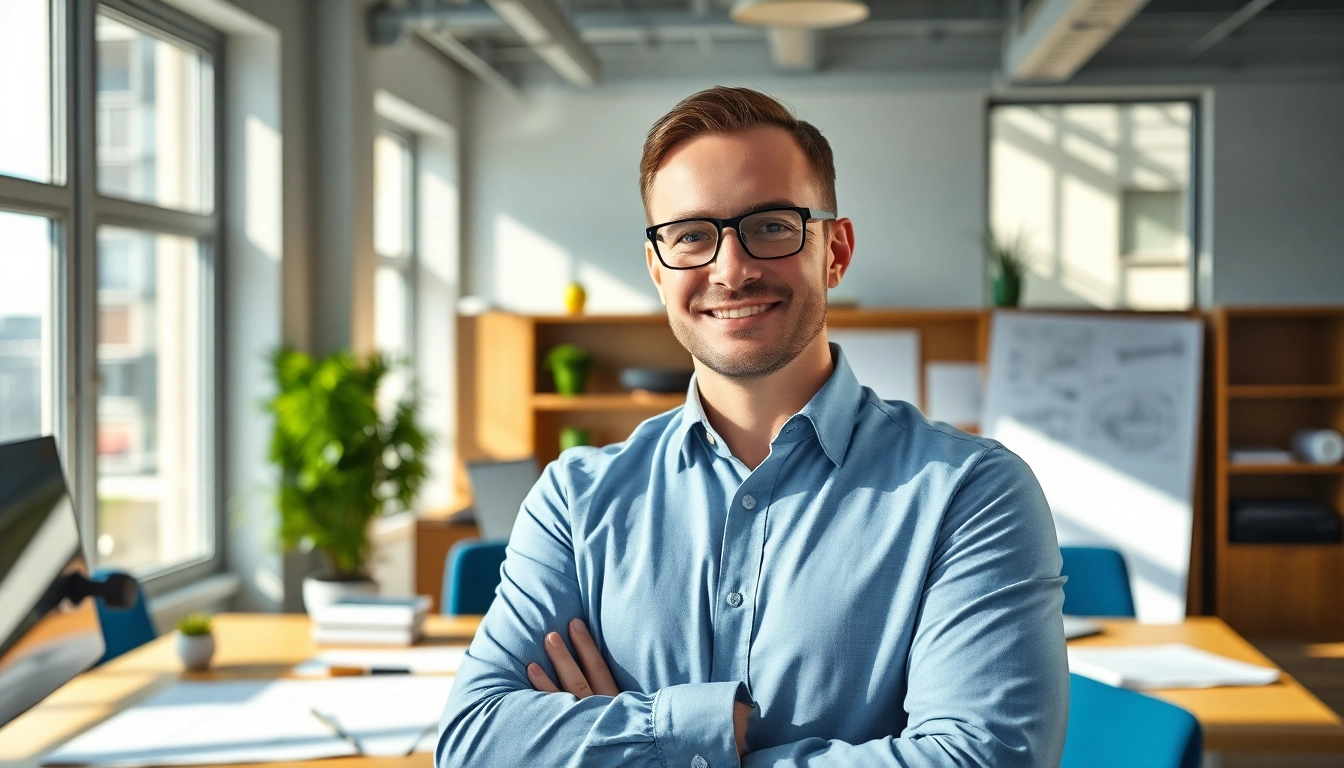 Headhunter Ingenieure engaging with clients in a modern office environment.