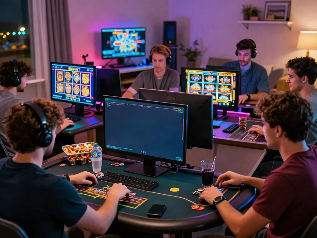 Exciting online gaming scene with players enjoying sv 888 games.